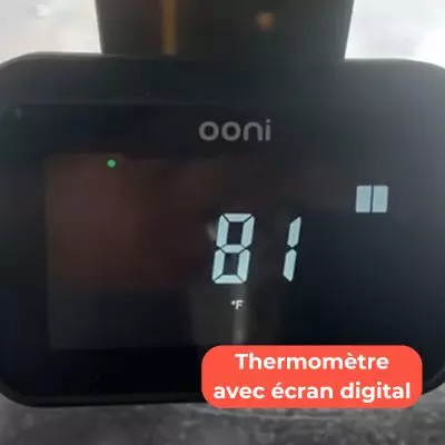 Thermomètre digital sur le Ooni Koda 2 Max